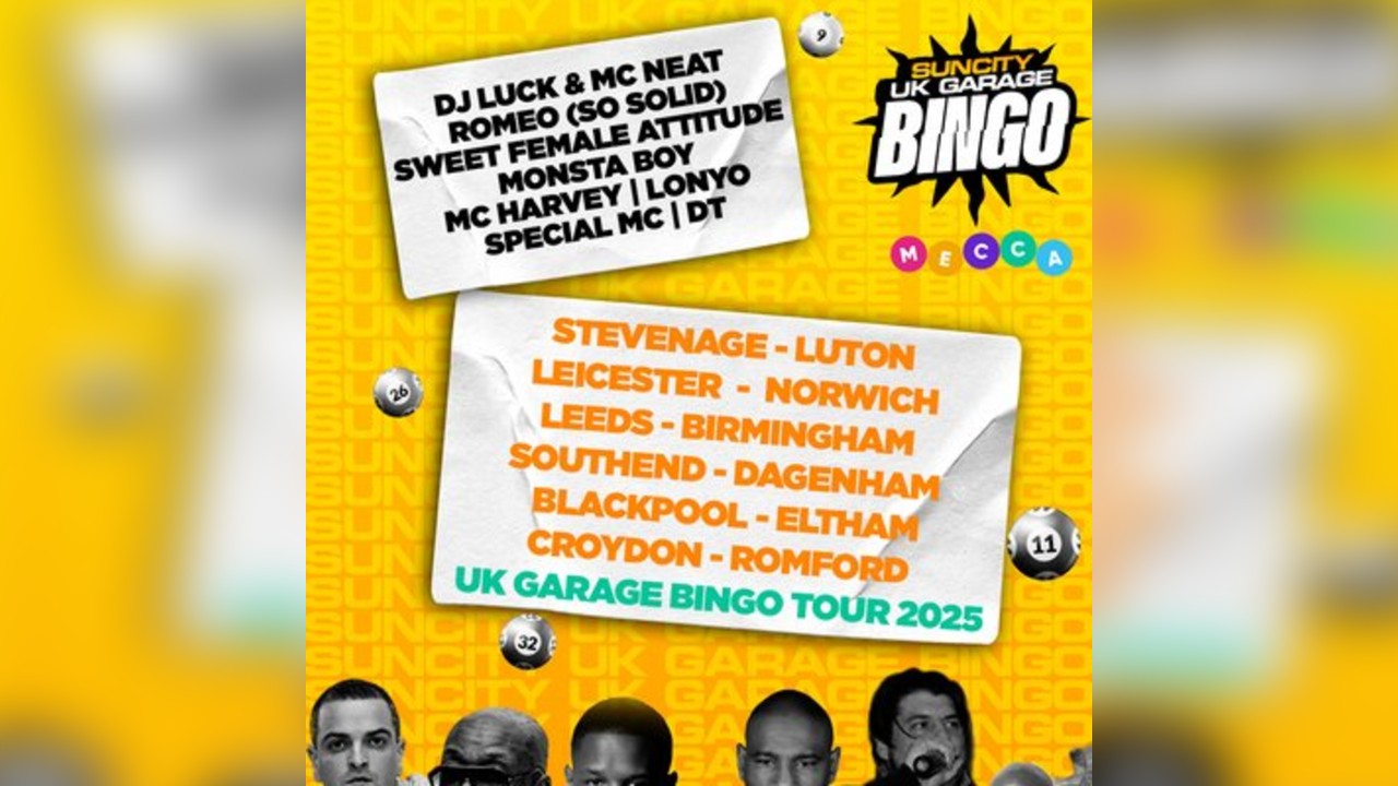 UK GARAGE BINGO with MC DT and MONSTA BOY LIVE P.A| CROYDON