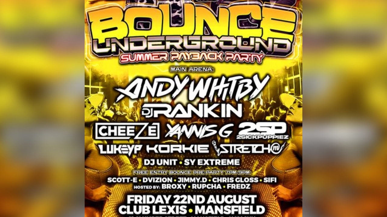 Bounce Underground Pay Back Party