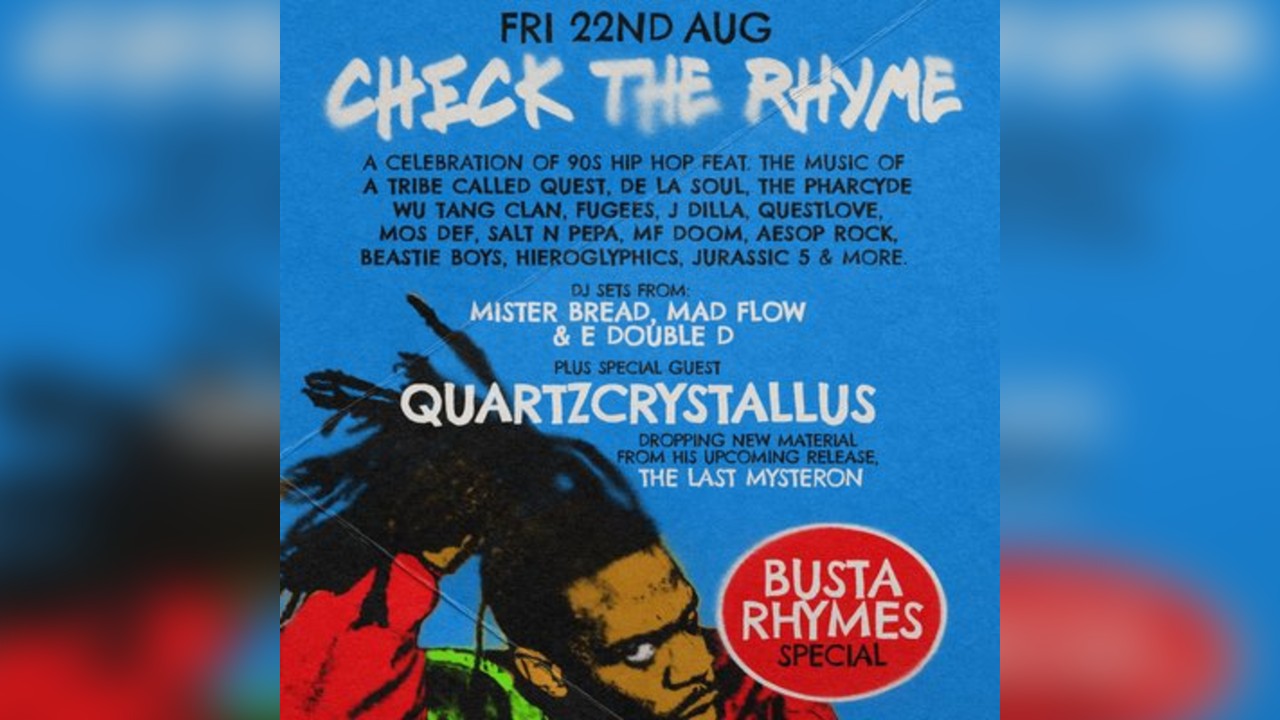 Check The Rhyme: A Night Of 90's Hip Hop - Busta Rhymes Special