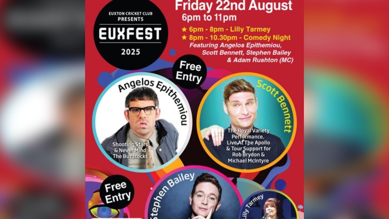 Euxfest Music & Comedy Festival at Euxton Cricket Club
