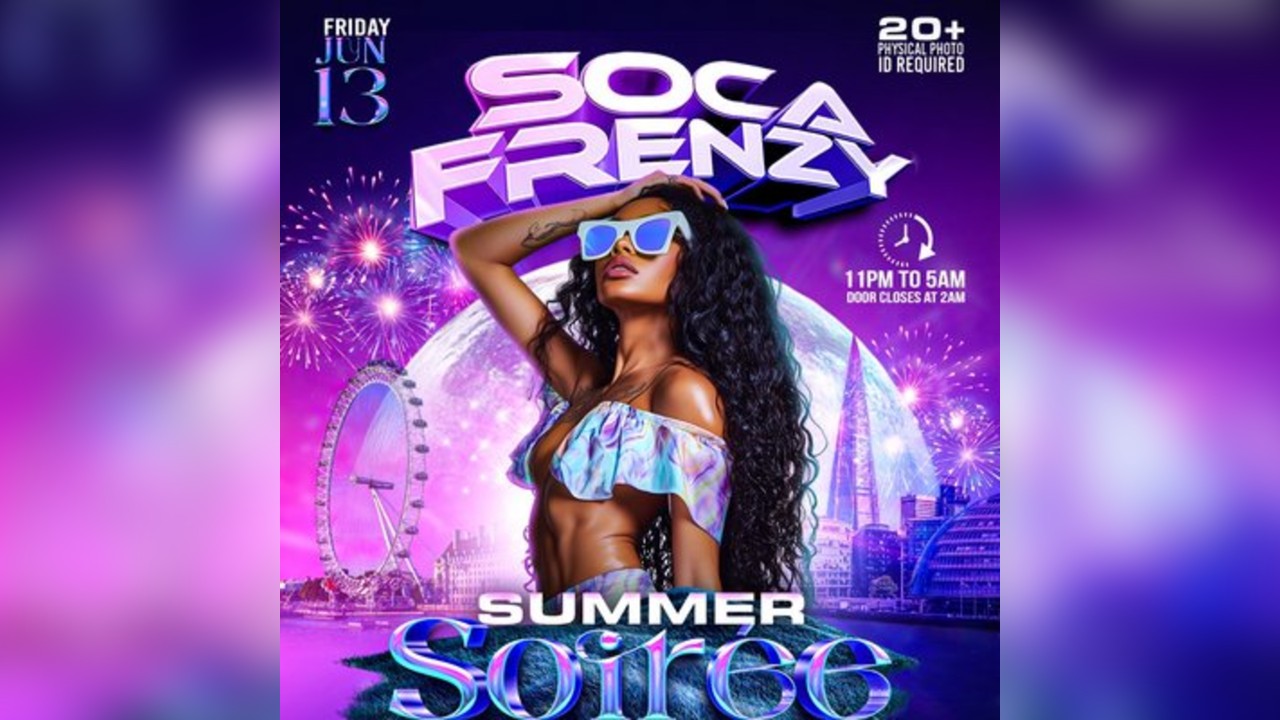 Soca Frenzy - Summer Soirée And 17th Year Anniversary Fete