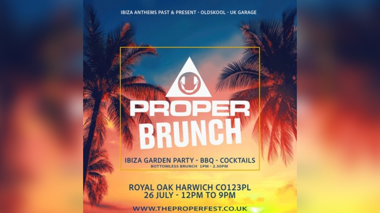 Proper BRUNCH @ The ROYAL OAK - HARWICH