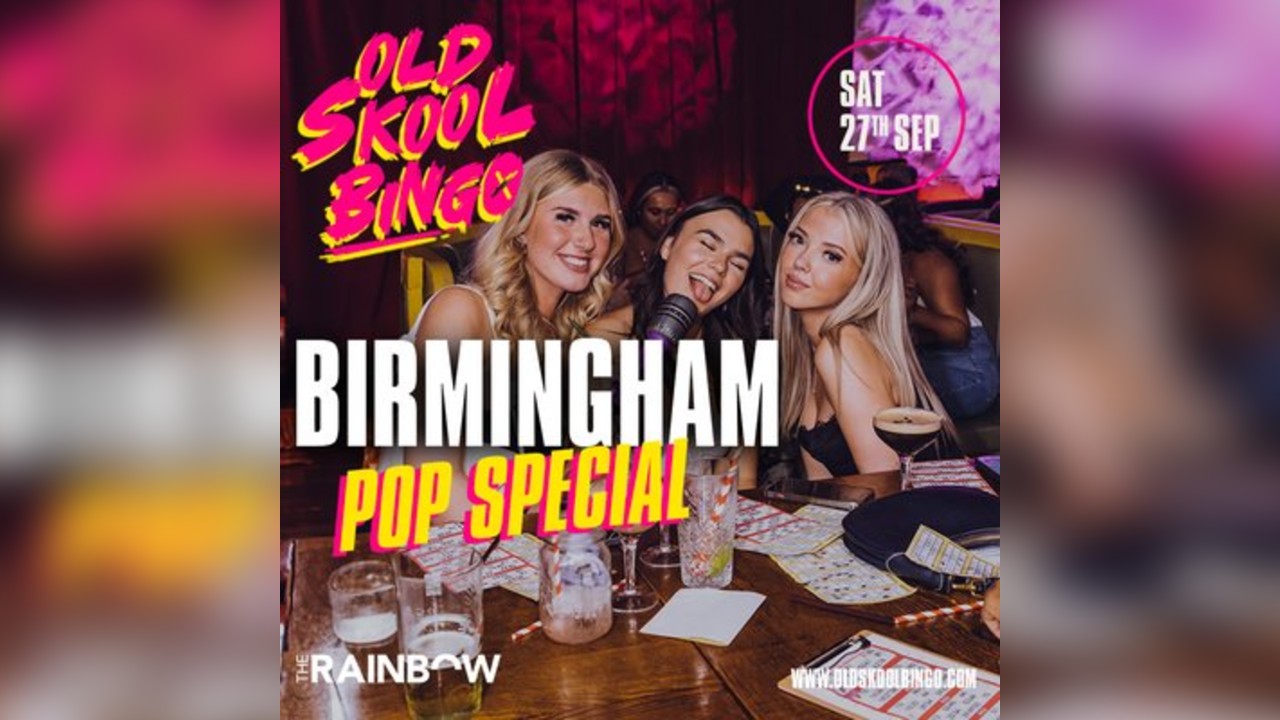 Old Skool Bingo Pop Special Sat 27th Sep Birmingham