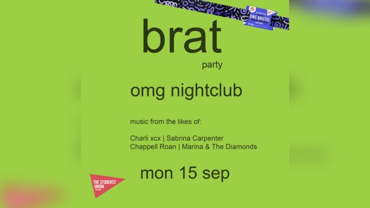 UWE Bristol Official Freshers |brat party