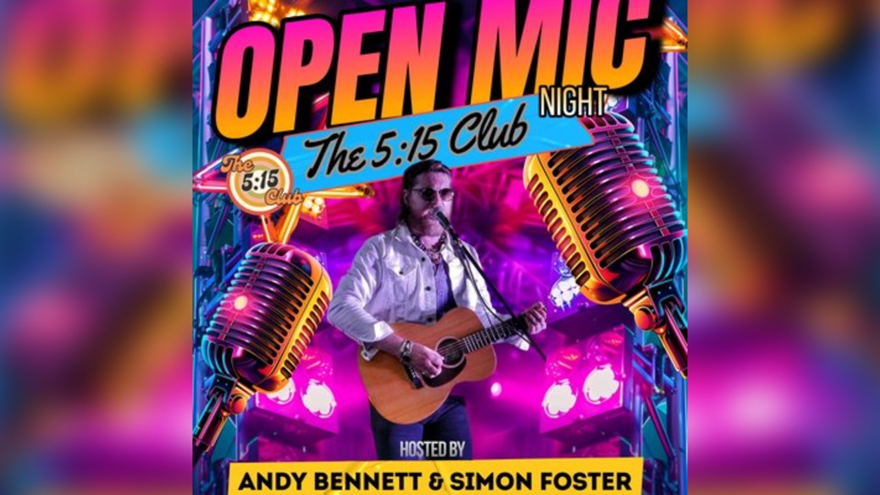 Final Open Mic Night Free In at The 5:15 Club