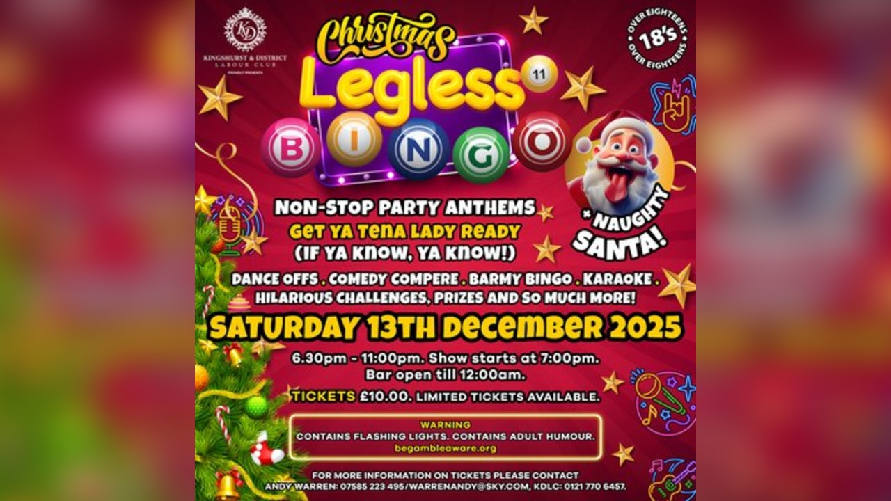 Legless 11 Bingo - With Naughty Santa