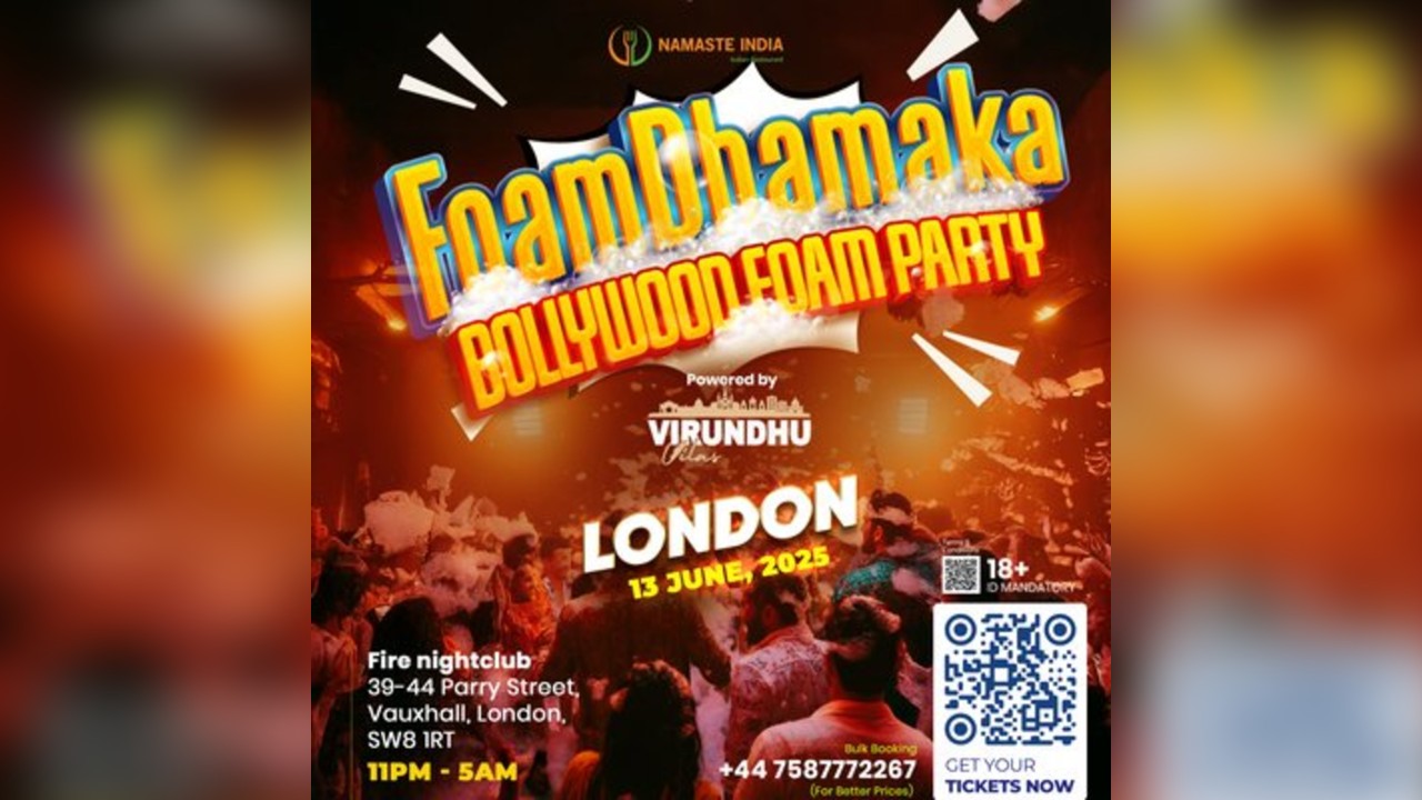 London - BOLLYWOOD DJ FOAM PARTY