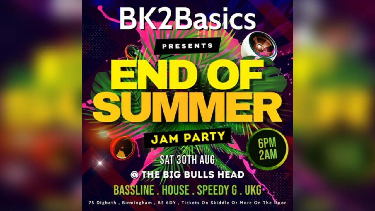 BK2Basics end of summer jam party