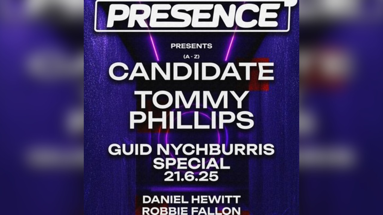 PRESENCE Presents: CANDIDATE & TOMMY PHILLIPS