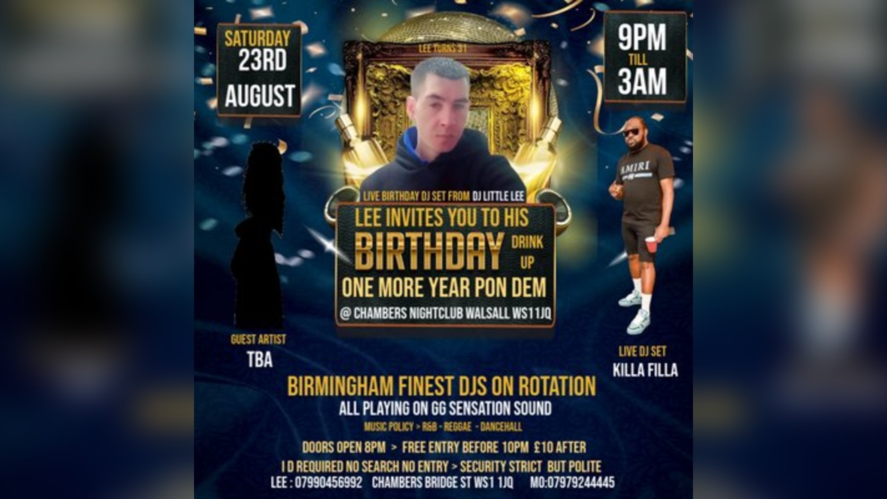 One More Year Pon Dem LITTLE LEES BIRTHDAY DRINK UP