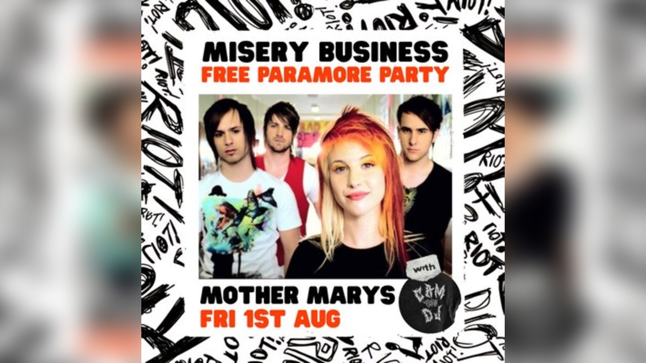 MISERY BUSINESS: Paramore Party