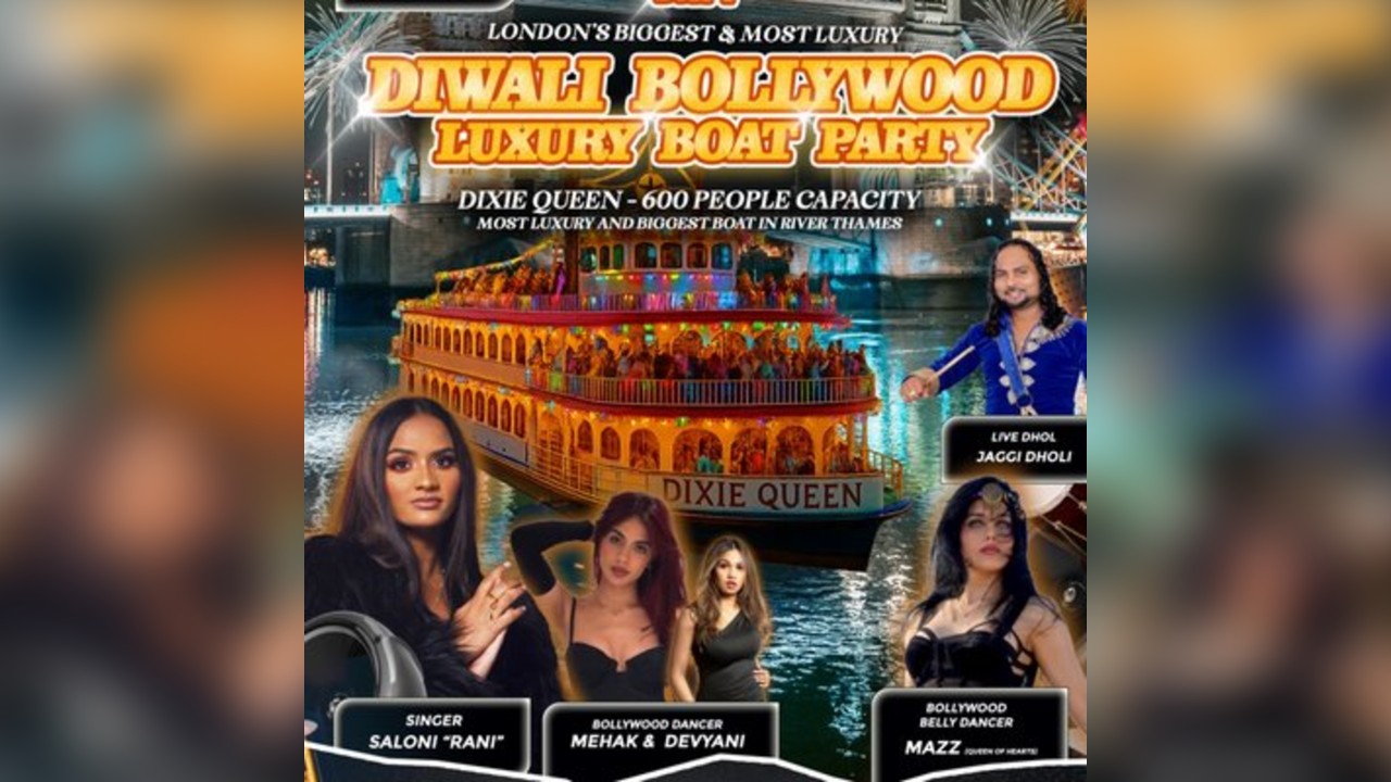 DAY 1 - LONDON's BIGGEST & LUXURY PRE-DIWALI BOLLYWOOD BOATPARTY