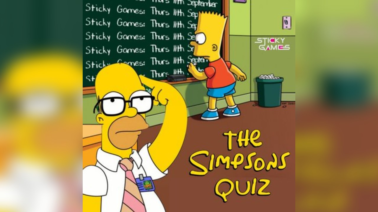The Big Sticky Simpsons Quiz