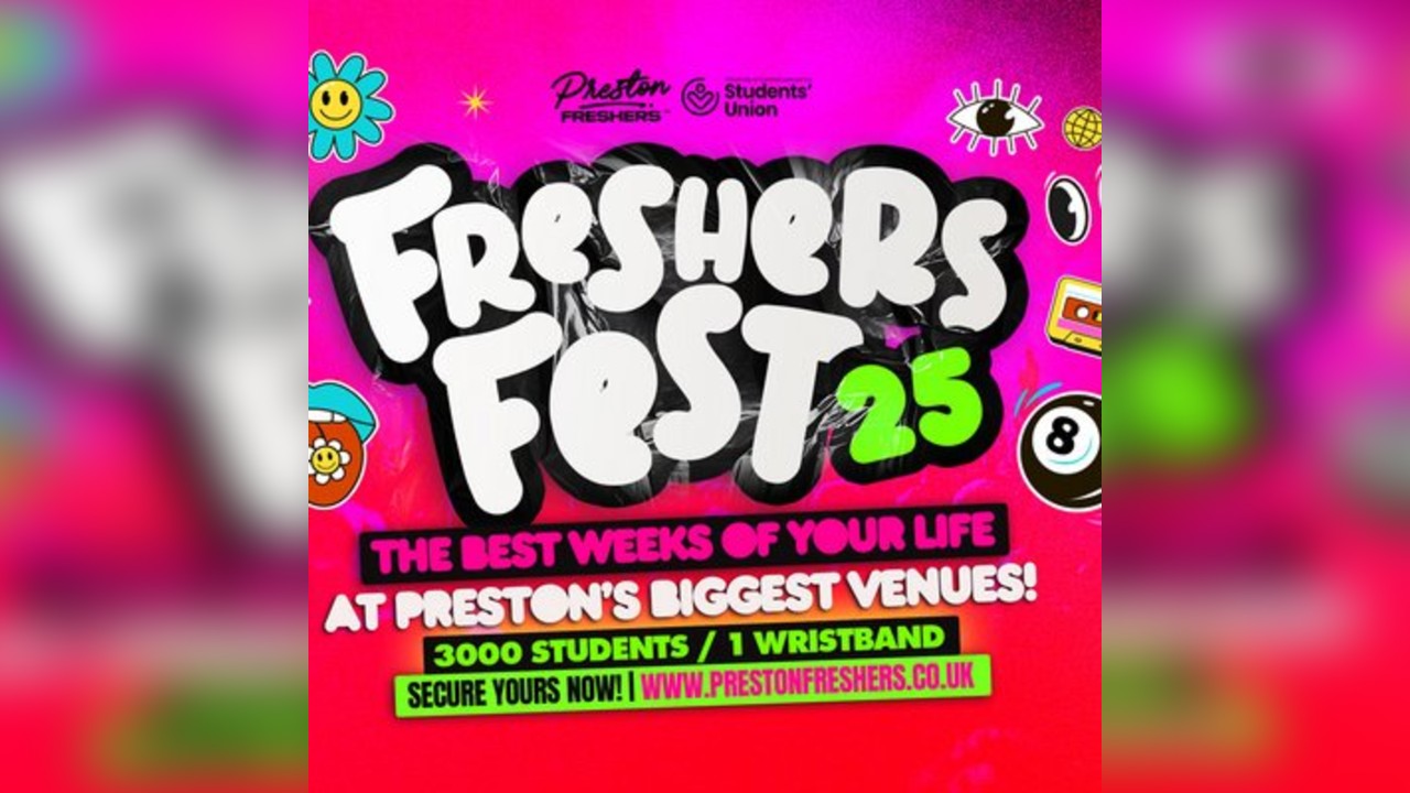 Preston Freshers & Uclan SU Official **AAA** Freshers Wristband