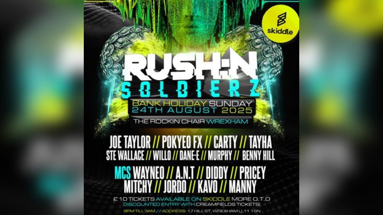 Rush:N Soldierz @ The Rockin Chair, Wrexham