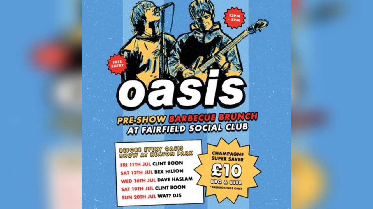 Oasis Pre-Show BBQ Brunch with Clint Boon
