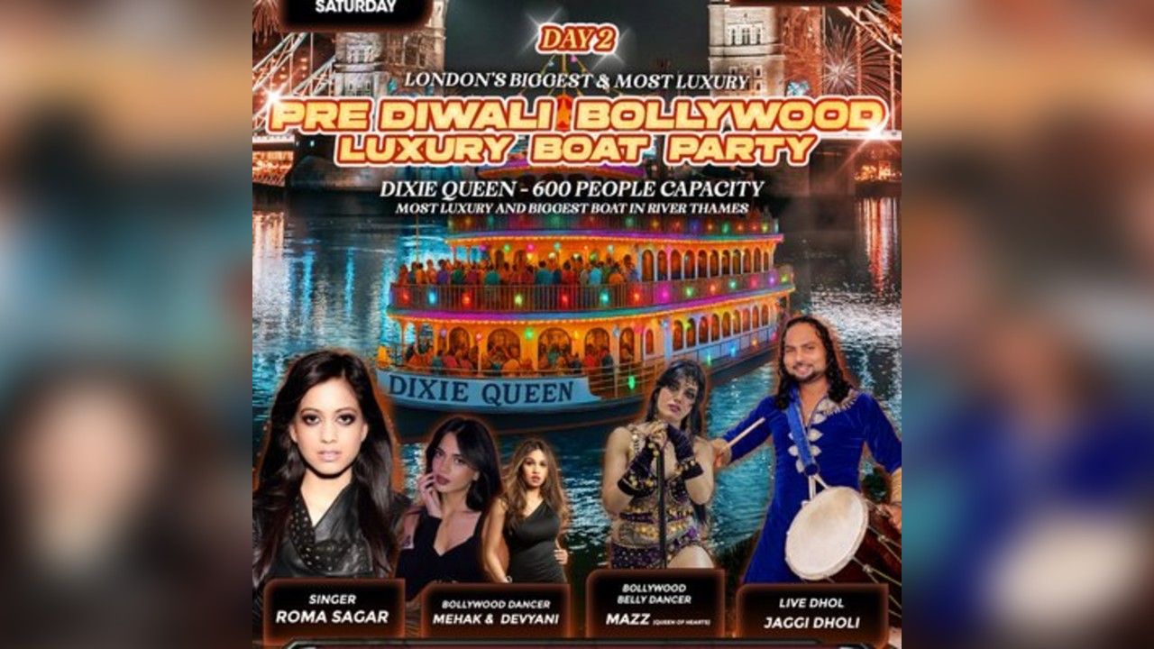DAY 2 - LONDON's BIGGEST & LUXURY PRE-DIWALI BOLLYWOOD BOATPARTY