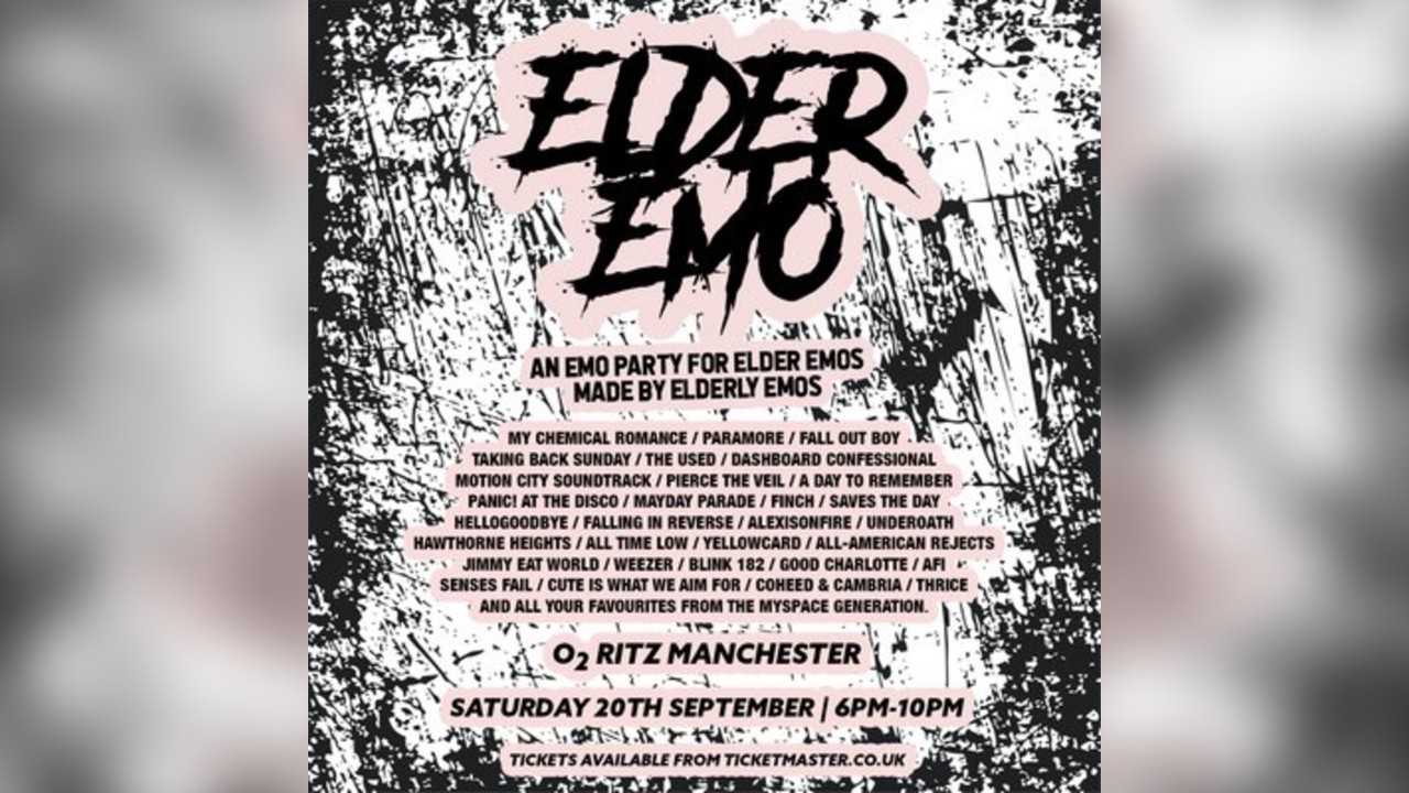 Elder Emo - An Emo Party for Elder Emos by Elderly Emos