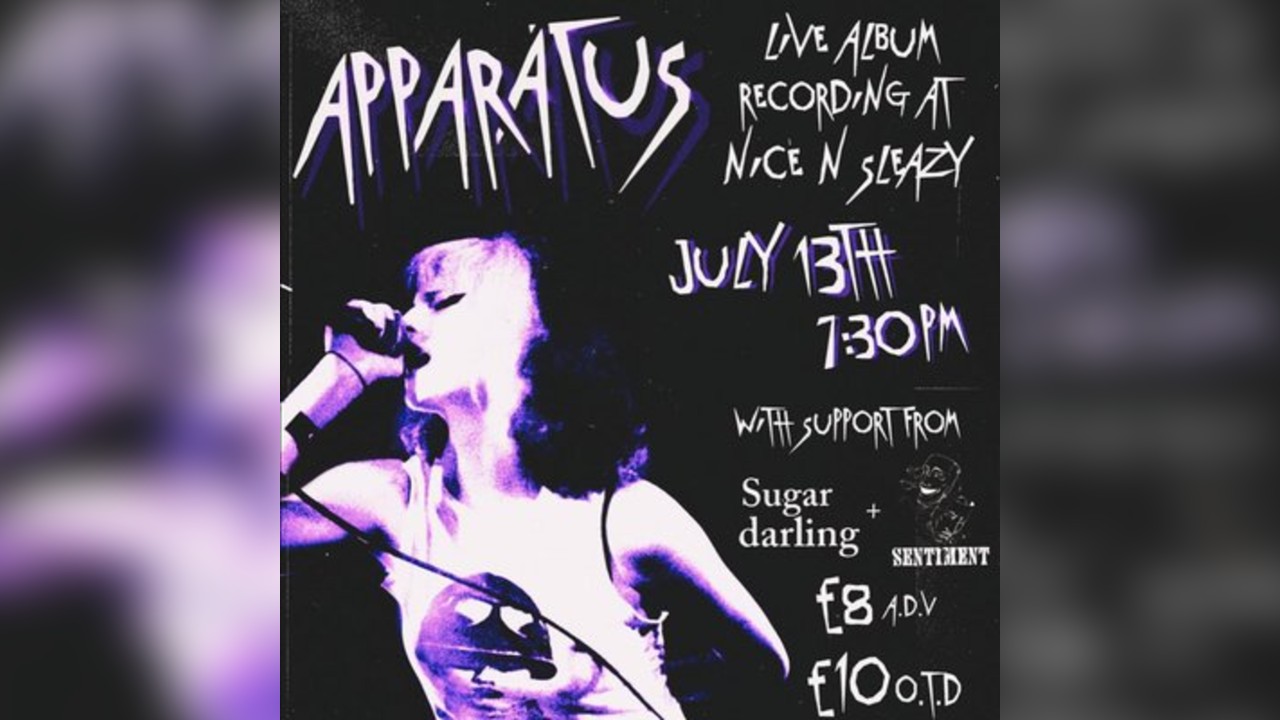 Apparatus live album recording at Nice N sleazys