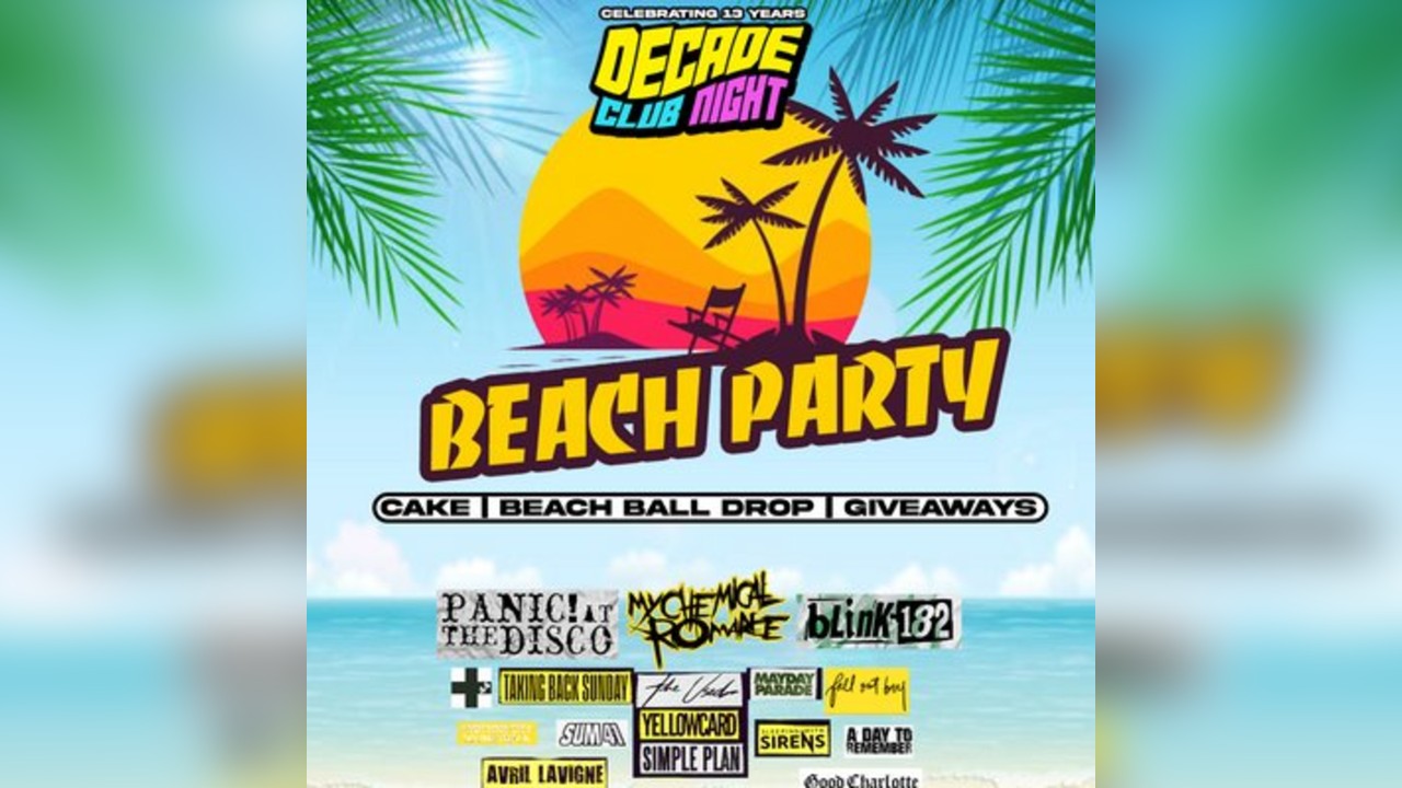 Decade - Beach Party (13th Birthday) [pop punk, emo, karaoke]