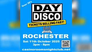 Day Disco (Over 30's) - Saturday 11th October 2025