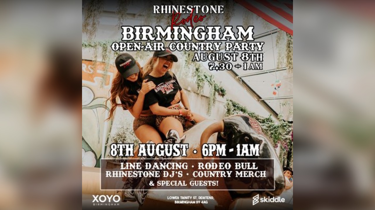 Rhinestone Rodeo: Open Air Birmingham August 8th