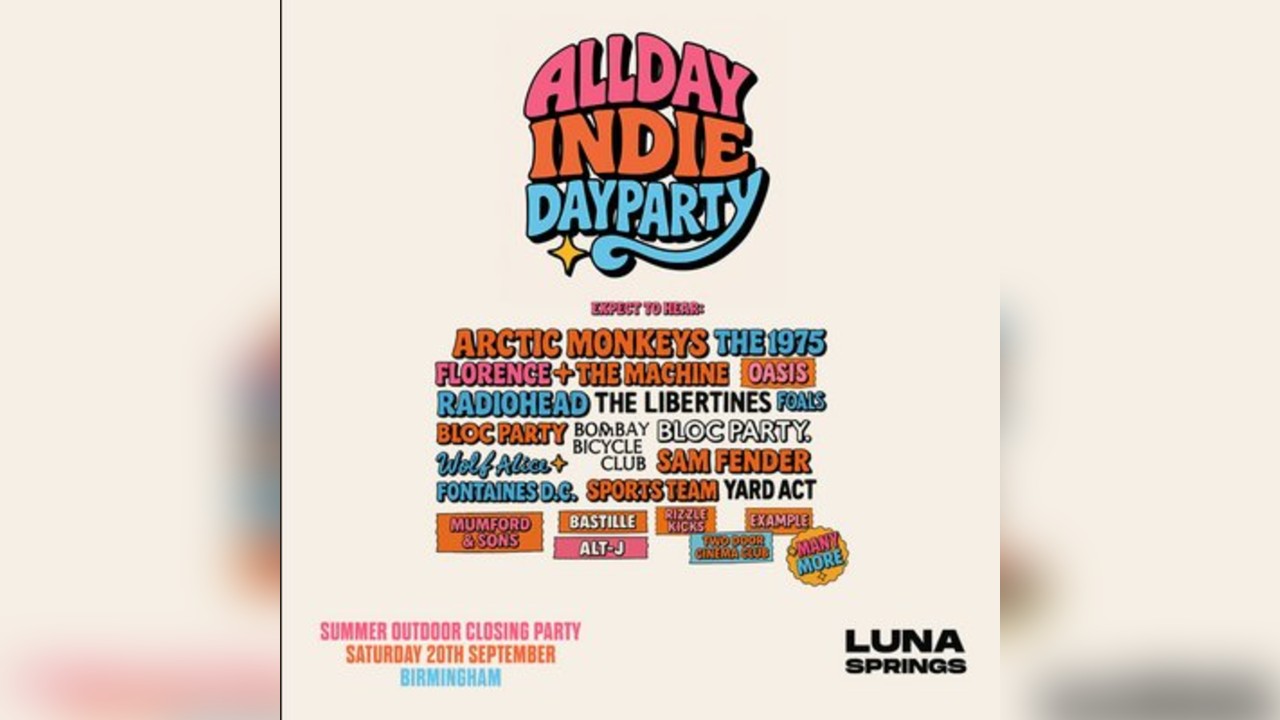 Allday Indie Outdoor Festival - Birmingham - Sign up for Tickets