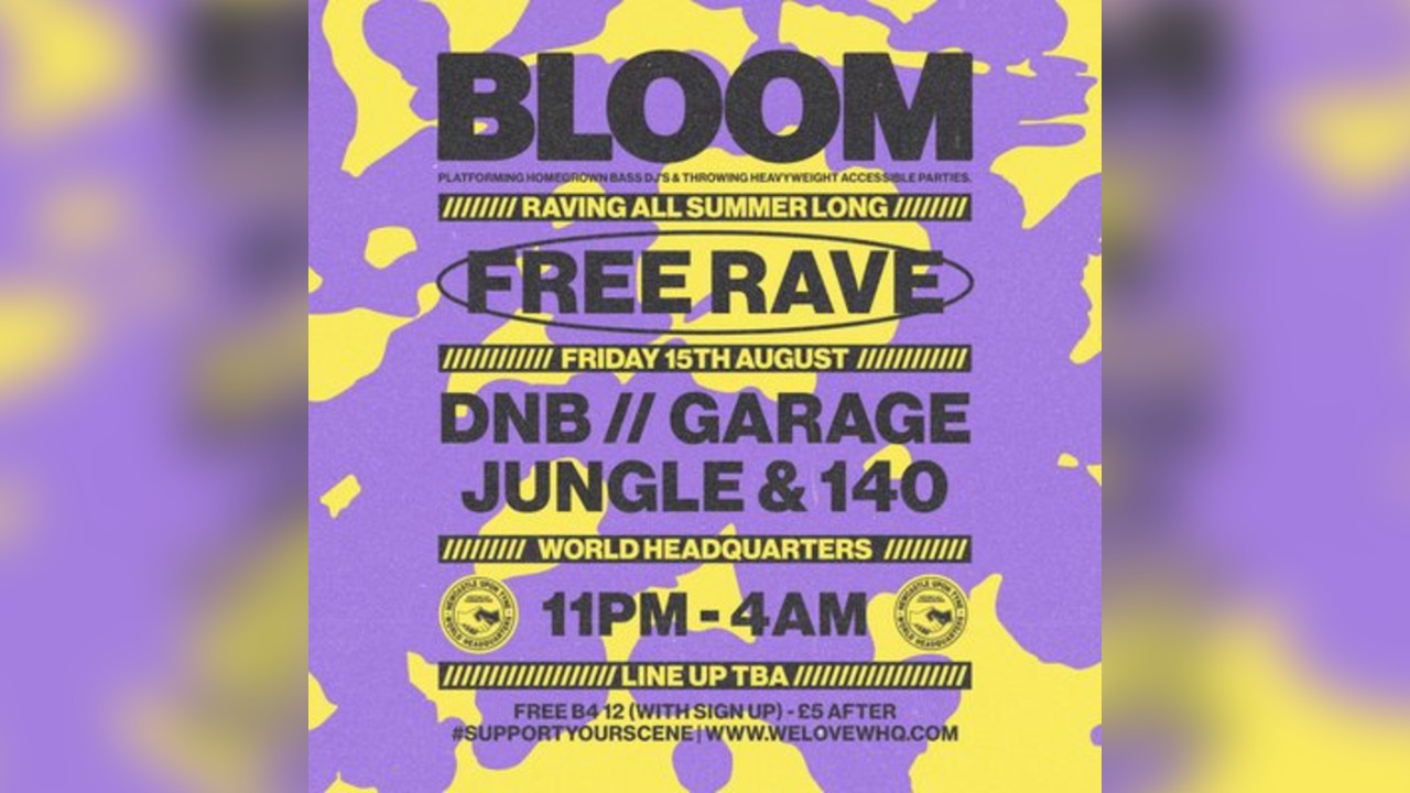 BLOOM - FREE RAVE - D'n'B, Jungle, UK Garage, 140