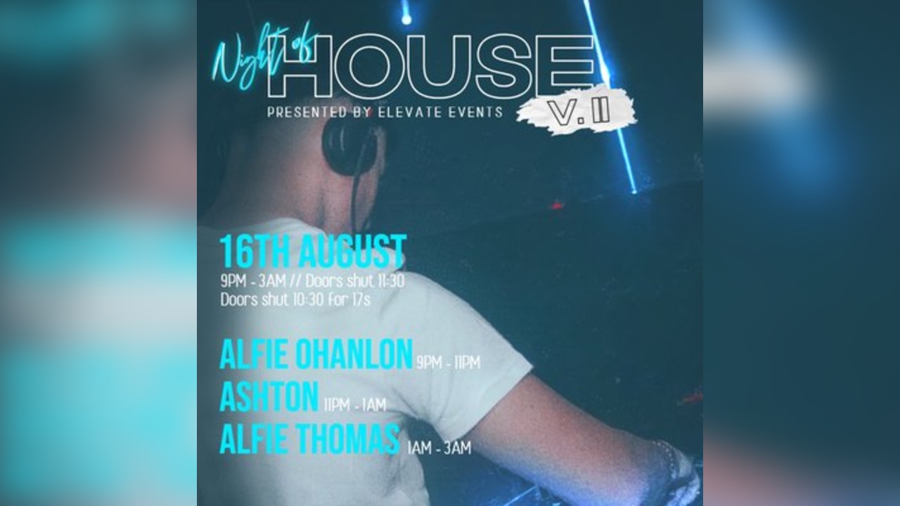 Elevate Events presents night of house 2.0