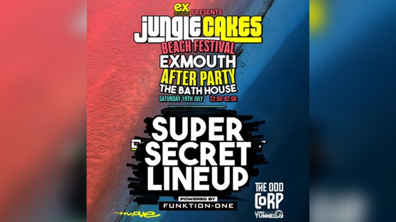 OFFICIAL AFTER PARTY: Jungle Cakes Exmouth Beach 20.07.25