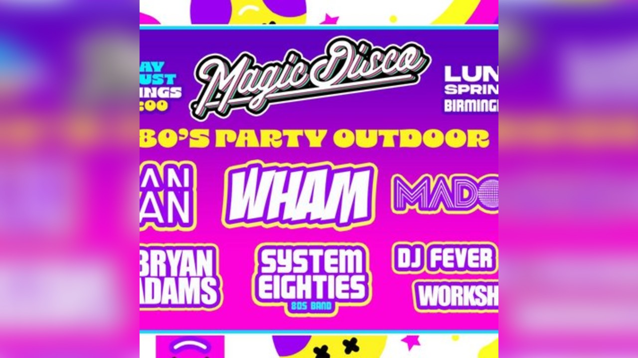 Summer Outdoor 80s Festival - Saturday 16th Aug - Luna Springs