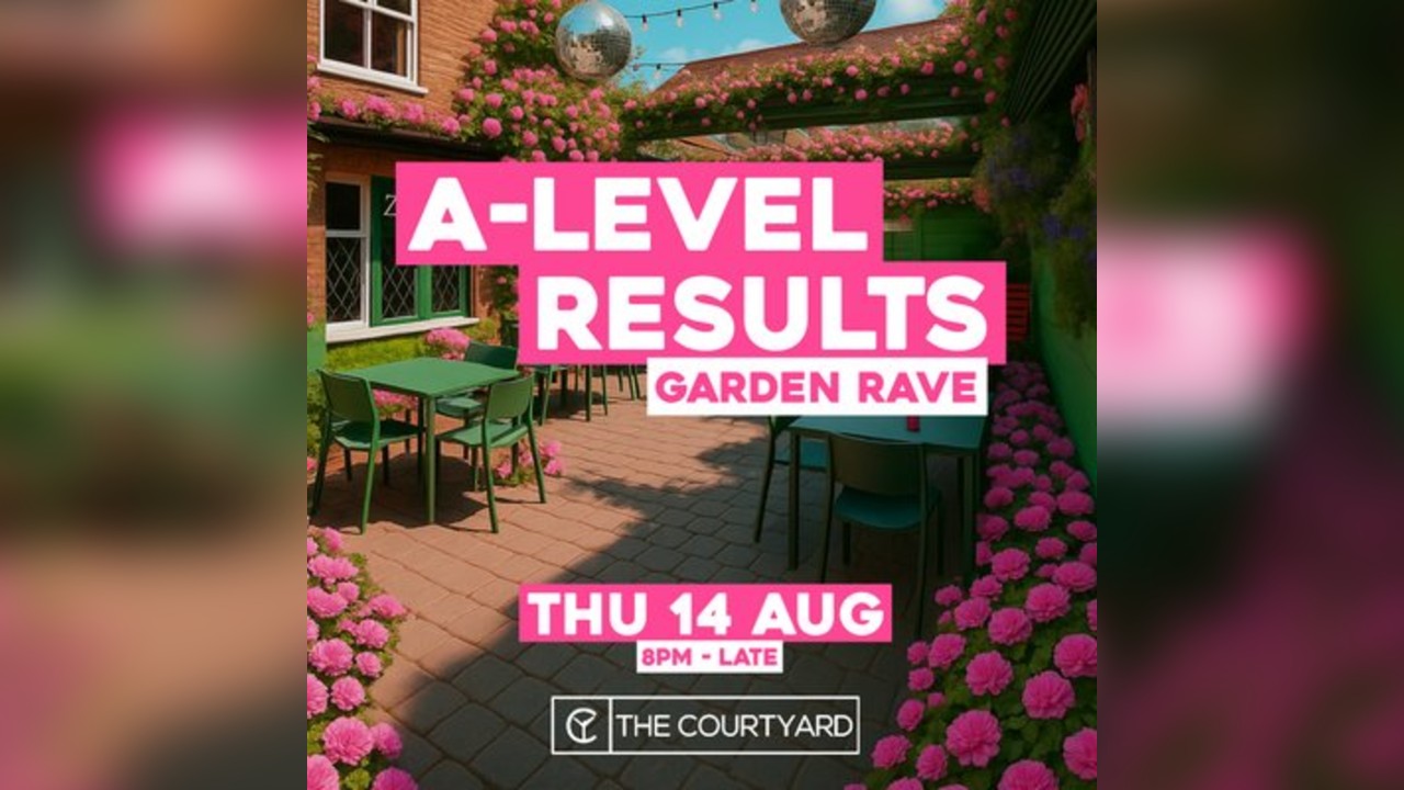 A-Level Results 2025 Garden Rave