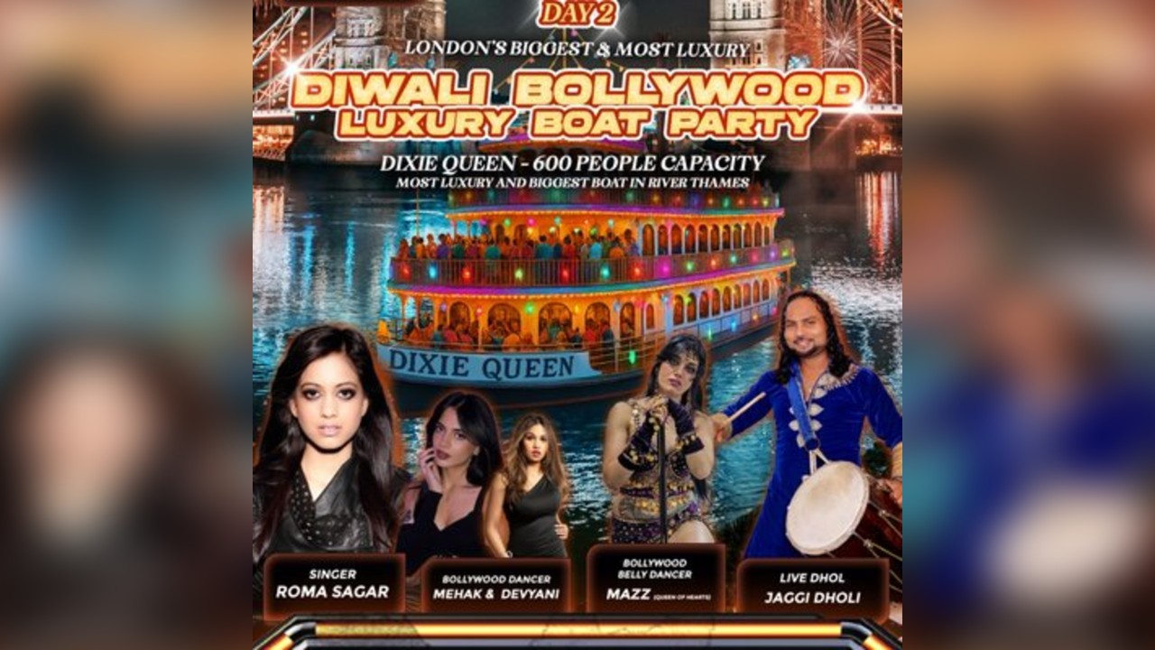 DAY 2 - LONDON's BIGGEST & LUXURY PRE-DIWALI BOLLYWOOD BOATPARTY