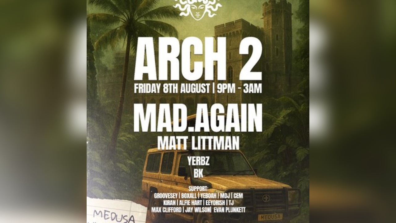 MAD.AGAIN,MATT LITTMAN & more-Medusa Records-Arch2-8th August