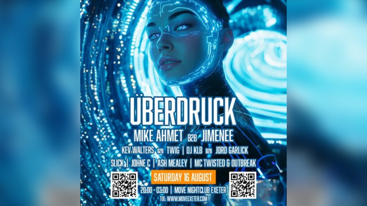 Raw 2 The Core & Move Presents: Überdruck - Sat 16 Aug