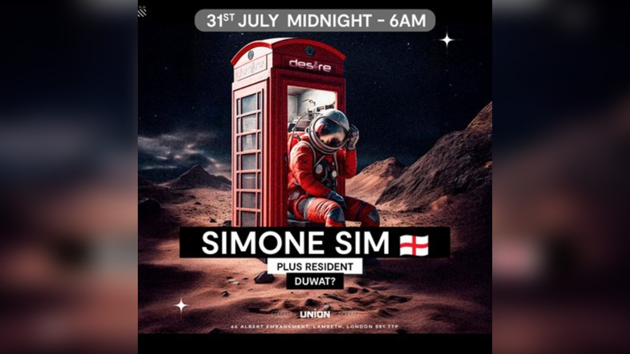 DESIRE - Weekly Thursday After Party - SIMONE SIM