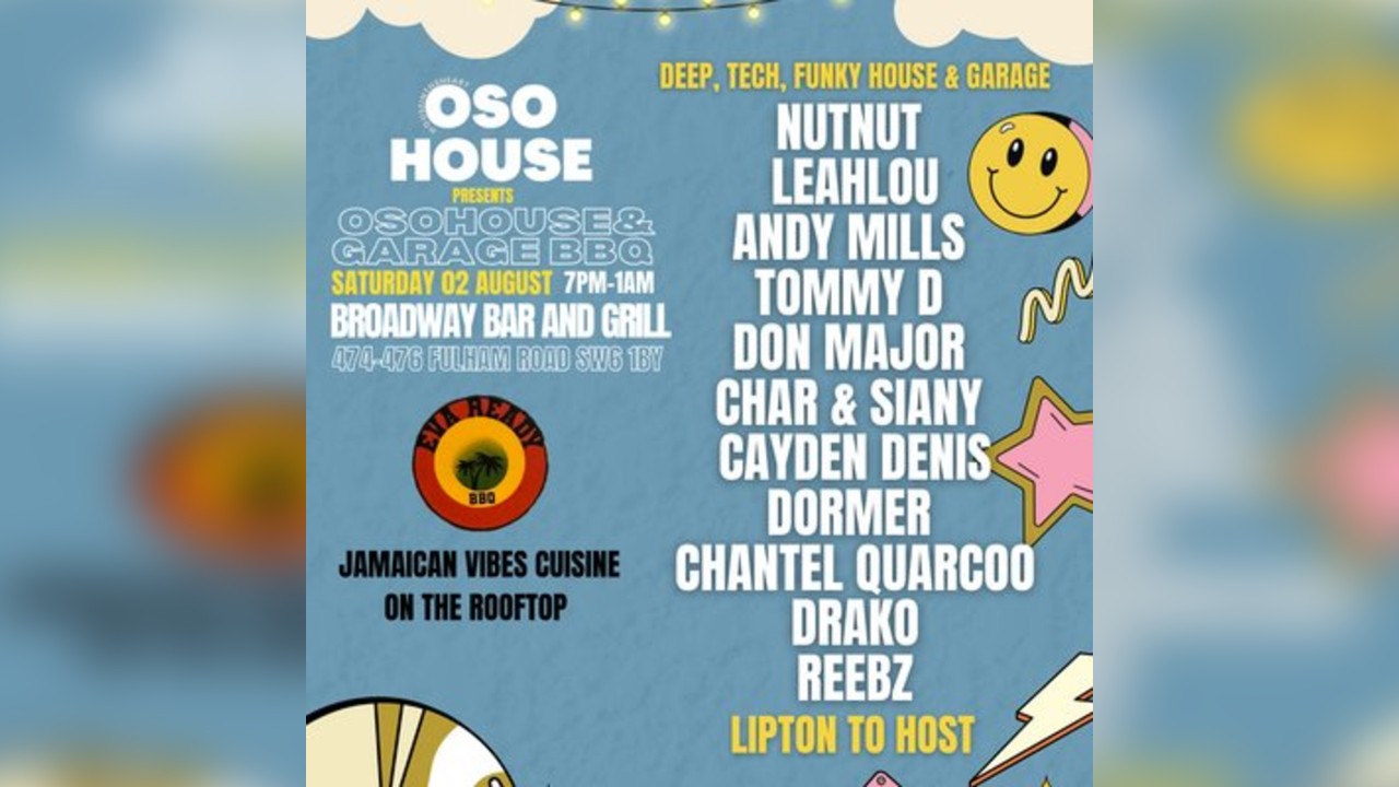 cancelled venue change Oso on the Thames sunset edition