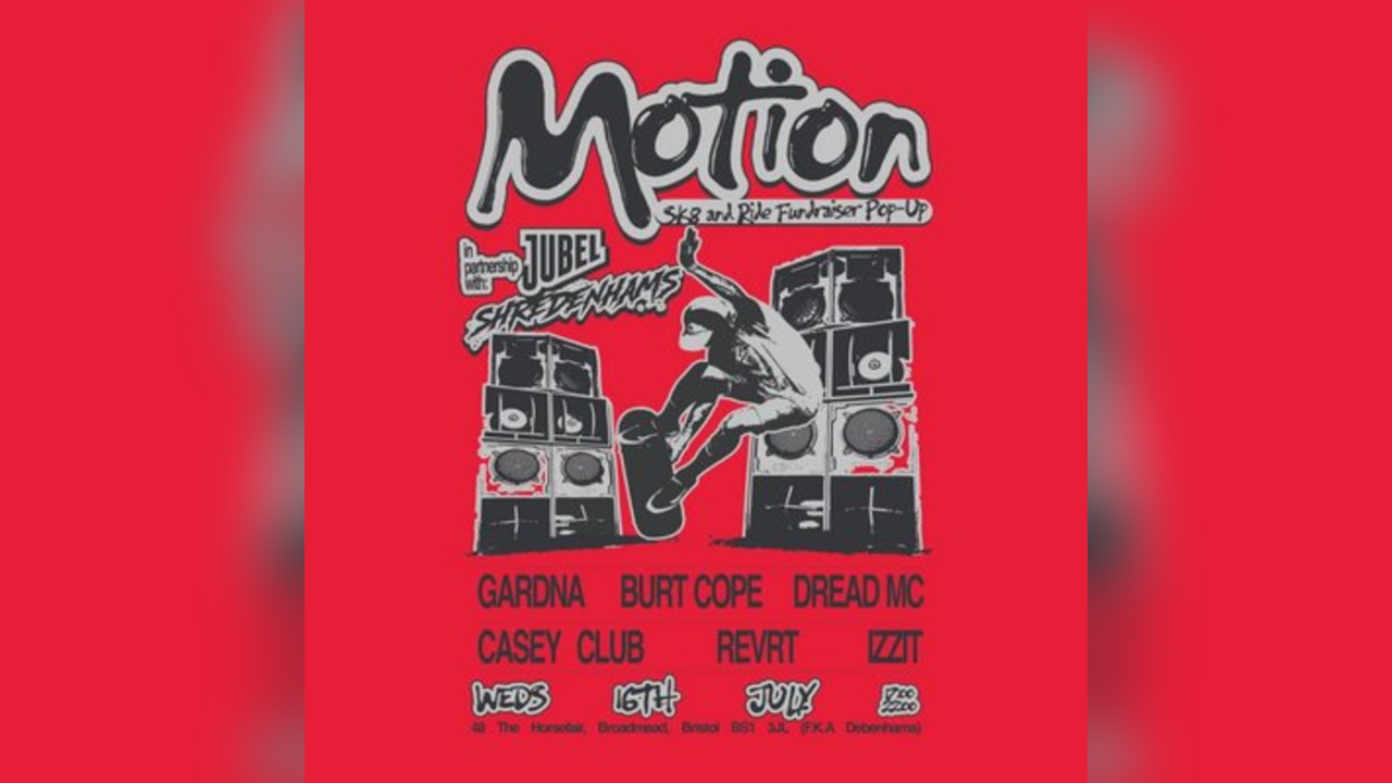 Motion's SK8 & Ride Fundraiser Pop-Up: Gardna, Burt Cope & more