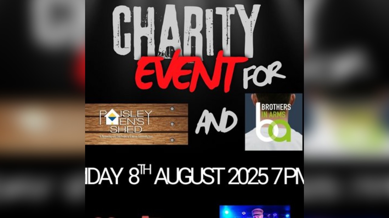 GIG in aid of Brothers in Arms and Paisley Mens Shed