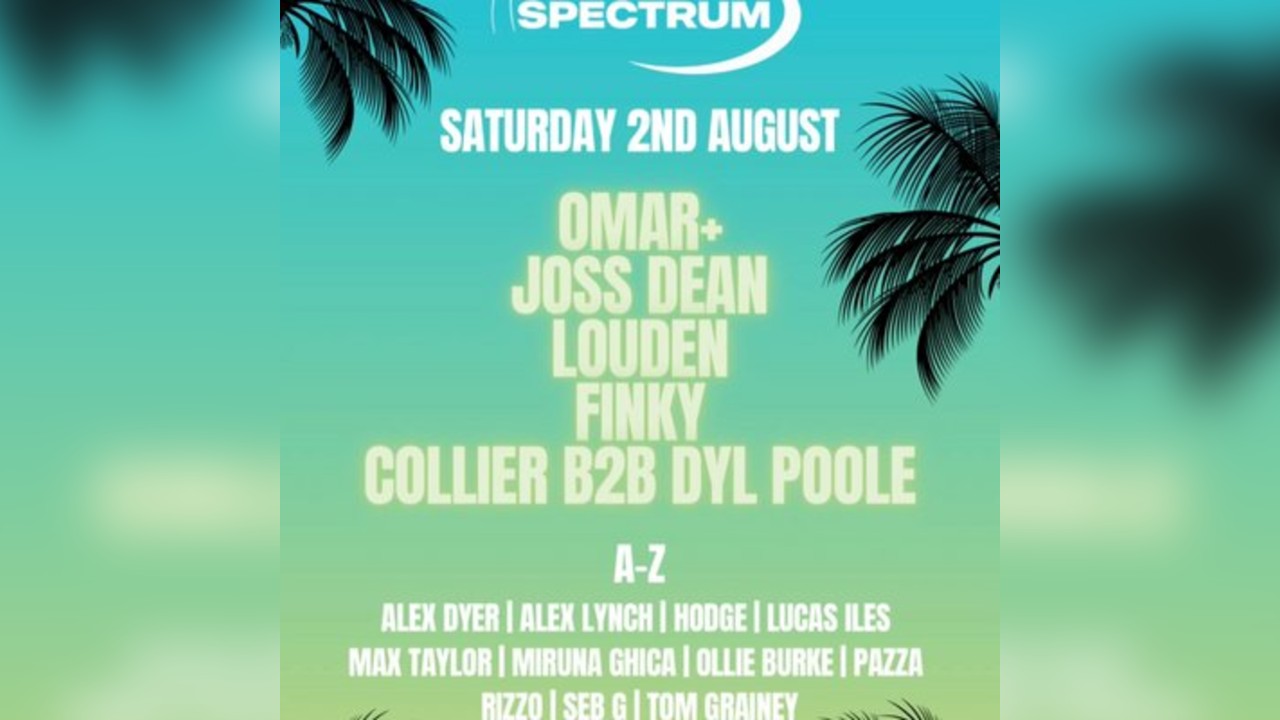 Spectrum @ Six Trees Manchester w/ Omar+, Joss Dean + more