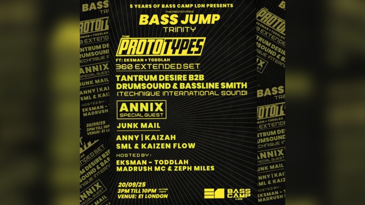 5 Years of Bass Camp LDN: The Prototypes Bass Jump Trinity
