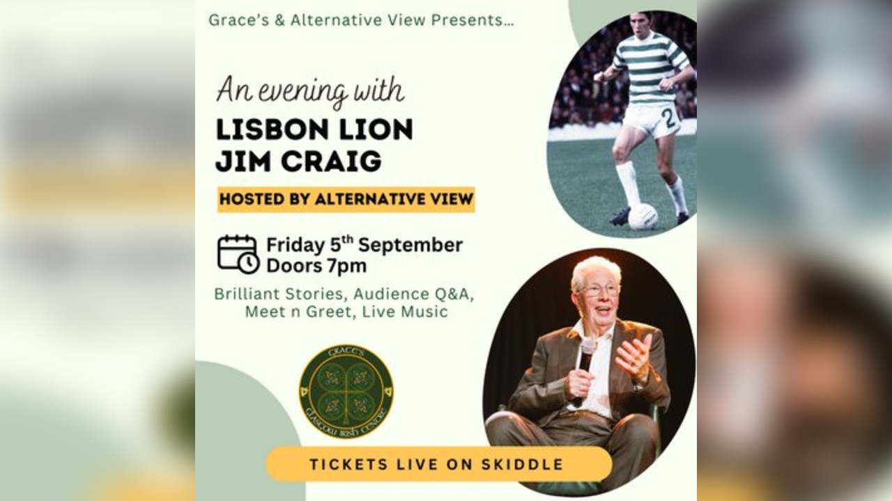 An Evening with Lisbon Lion Jim Craig
