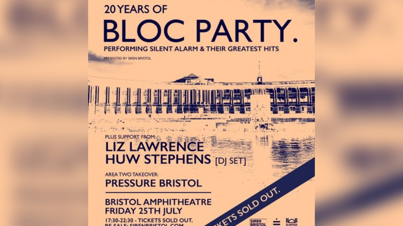 Bloc Party '20 Years of Bloc Party' LIVE | Siren Bristol