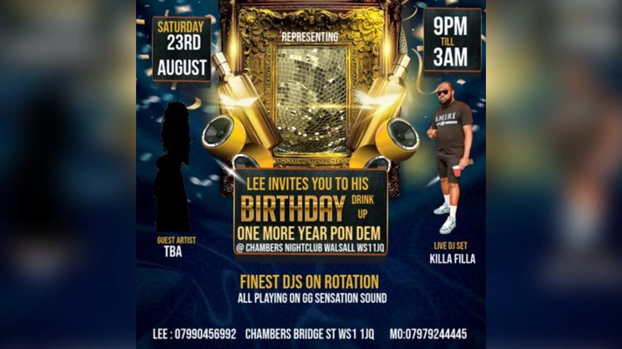 One More Year Pon Dem LITTLE LEES BIRTHDAY DRINK UP