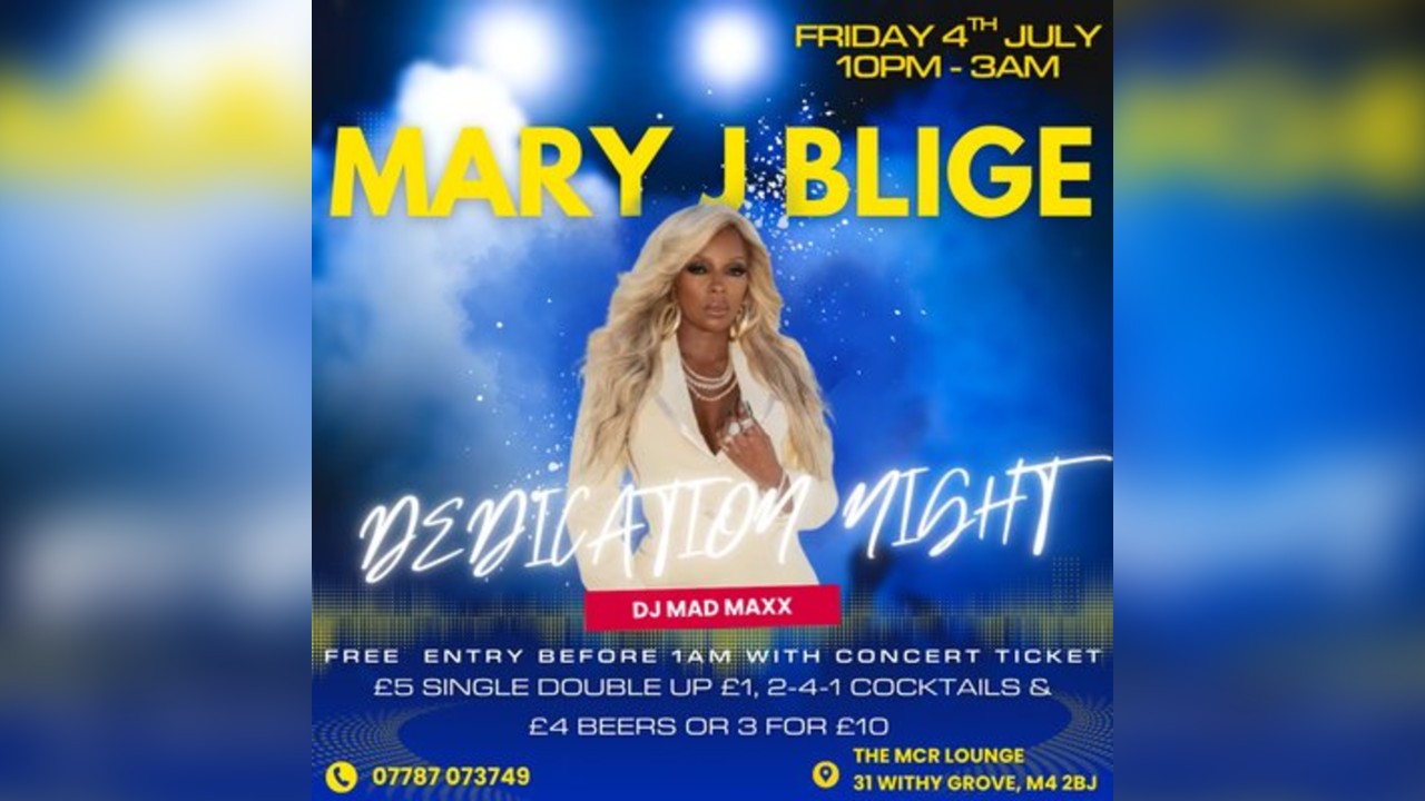 Mary J Blige Dedication Night