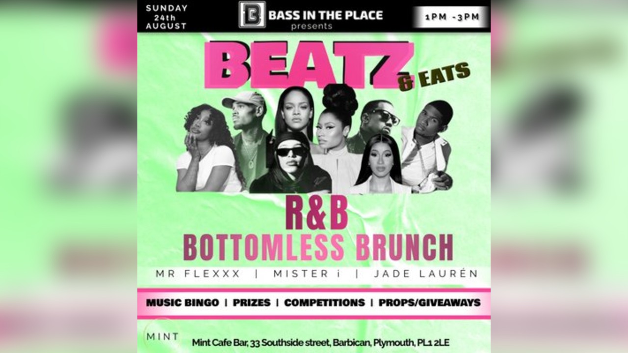 BEATZ & EATS: R&B Bottomless Brunch Party (Plymouth)