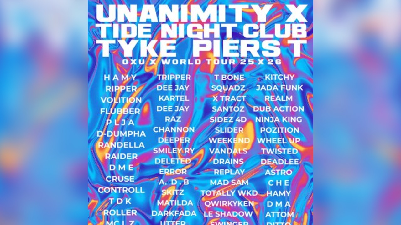 UNANIMITY x TIDE CLUB OXU 567 WORLD TOUR