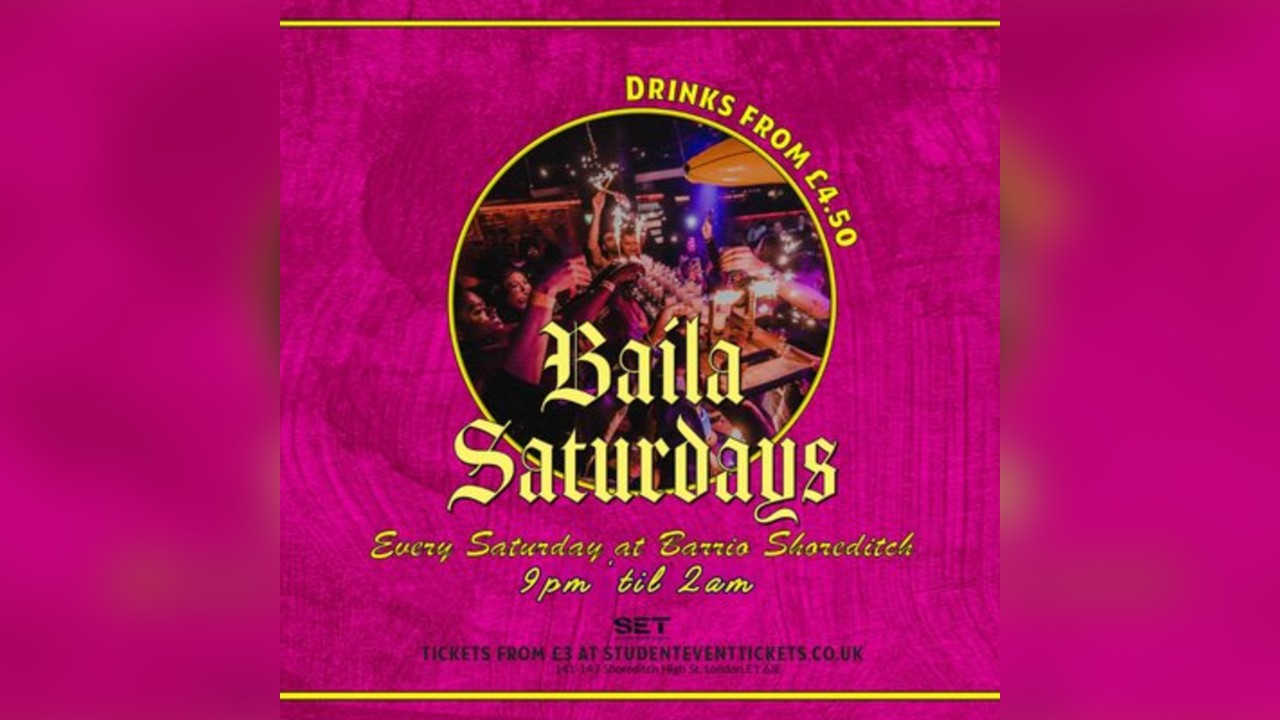 Balia Saturdays @ Barrio Shoreditch Every Saturday