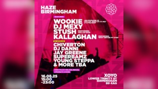 Haze Birmingham - Sat 16th Aug 2025