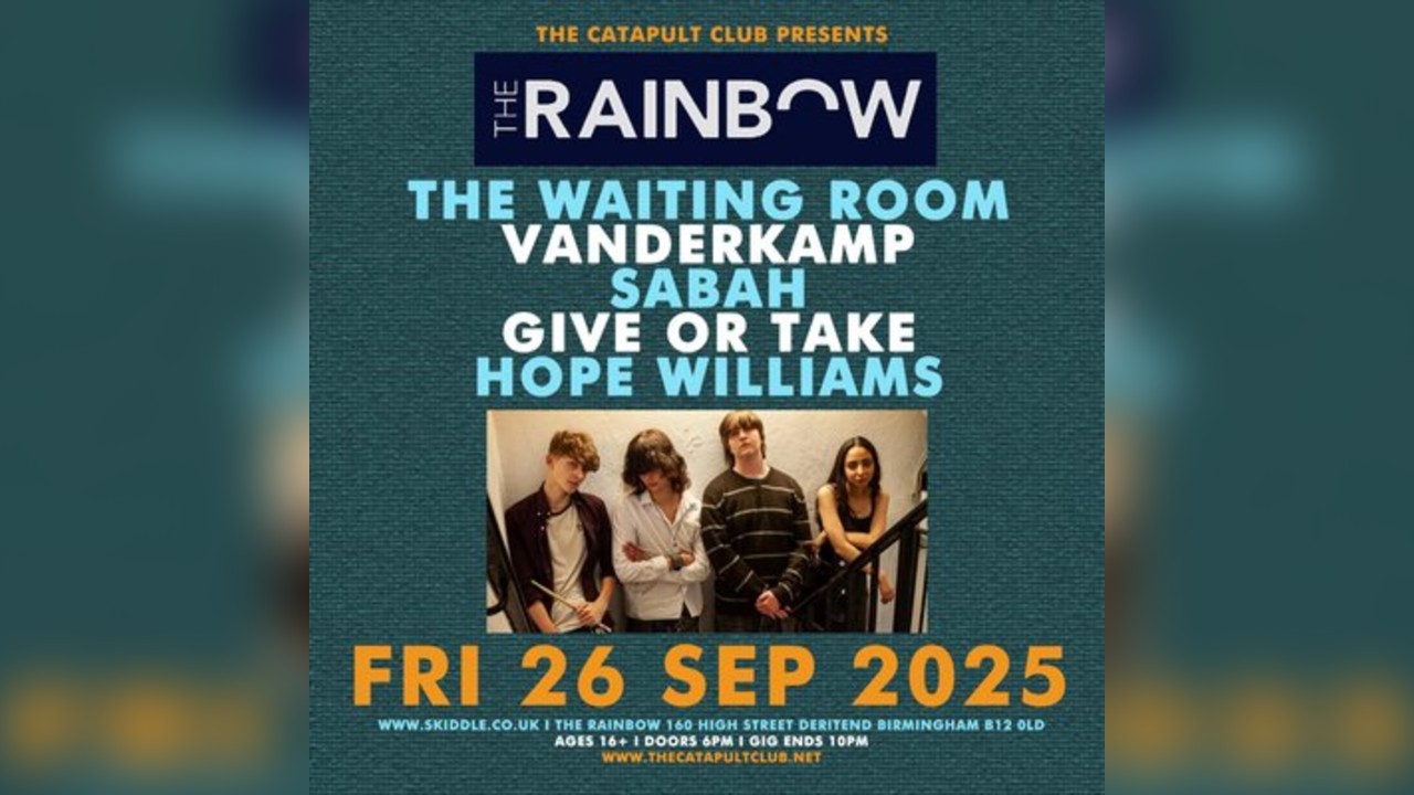 The Waiting Room / Vanderkamp / Sabah / Give Or Take / more